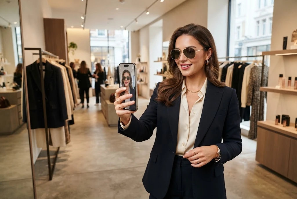 Augmented reality shopping with virtual try-on for fashion and beauty products